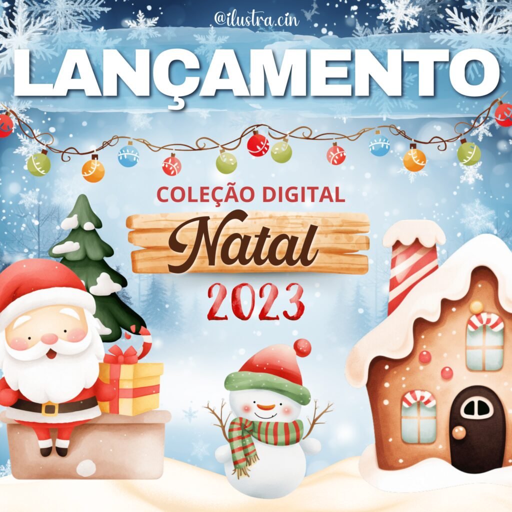 Kit Digital Natal de Jesus – Para colorir – Cliparts em aquarela - Nick  Design