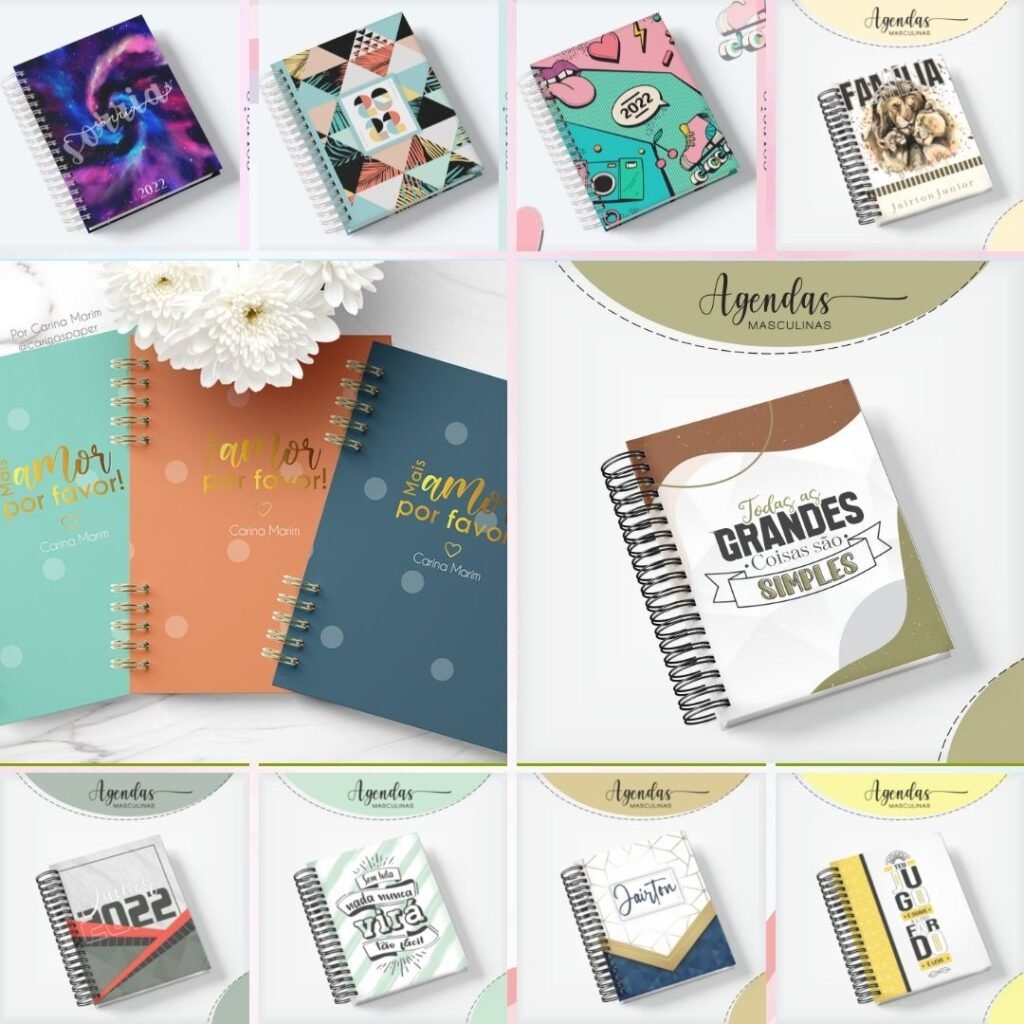 Pack 1.0 Capas 2022 Agendas, Planners, Cadernos - Imagem 3