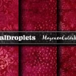 Papel Digital  Margenta Vintage Ouro