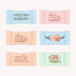 Kit Printables Mulheres - Balinha/chocolate 90g/kitkat/brinco/elástico - Imagem 4