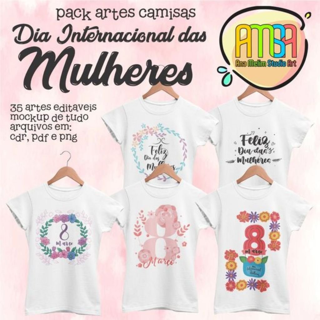 Camiseta Dia Internacional da Mulher - 8 de Março