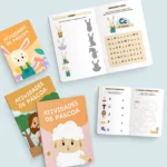 Caderno de Atividades | Páscoa Coelho e Cordeiro | Brochura A5 + A6