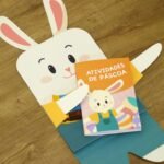Kit Caixas-Envelope para Caderno de Atividades e Chocolate | Páscoa Coelho e Cordeiro - Imagem 3