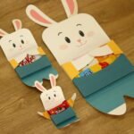 Kit Caixas-Envelope para Caderno de Atividades e Chocolate | Páscoa Coelho e Cordeiro - Imagem 4