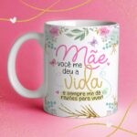 Estampas Canecas Floral Alfabeto - Dia das Mães - Imagem 5
