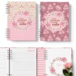 Kit 10 Capas e Miolo Decorado Coleção Jardim de Rosas - Imagem 2