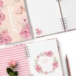 Kit 10 Capas e Miolo Decorado Coleção Jardim de Rosas - Imagem 3