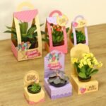 Kit Caixas para Mini Vasos - Dia das Mães