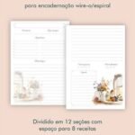 Caderno de Receitas Wire-o, Espiral e Costura - Imagem 4