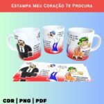 Arte Especial Meu Coração Te Procura para Caneca