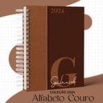 Capas Alfabeto Couro - A5 Vertical | A6 Horizontal - Coleção 2024 (MS)