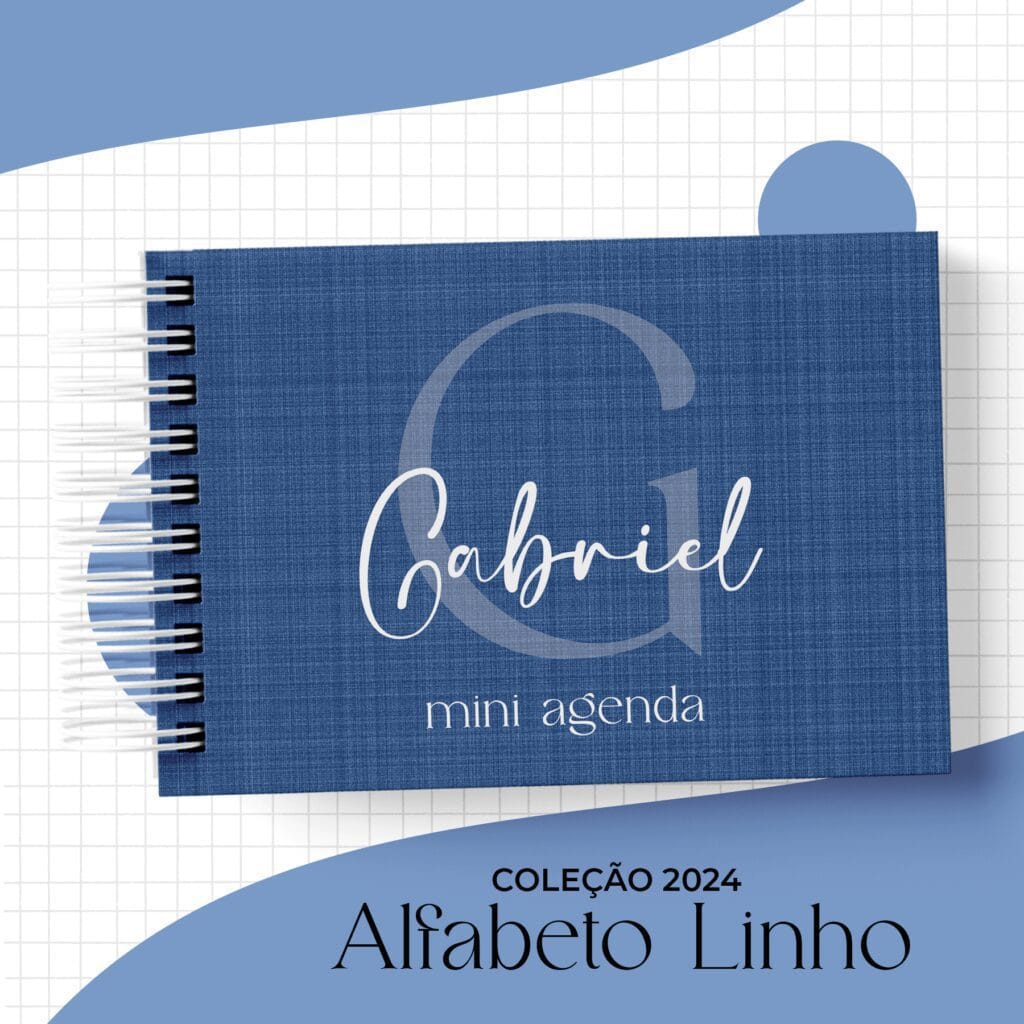 Capas Alfabeto Linho - A5 Vertical | A6 Horizontal - Coleção 2024 (MS) - Imagem 2