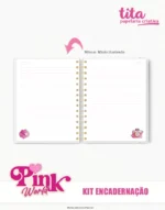 Pink World - Kit Encadernação - Imagem 4
