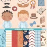 Coisas de Pai + Meu pai, meu amigo (Frases INGLÊS) - Kit Digital