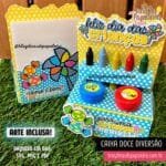 Caixa Doce Diversão - COM ARTE - Dia das Crianças