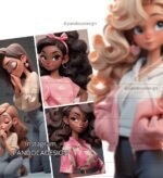 Kit Digital Mascotes 3D Rosa - Imagem 2