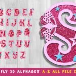 Alfabeto Borboleta 3D