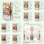 Caderno Slim Professora - Ursinha Vintage