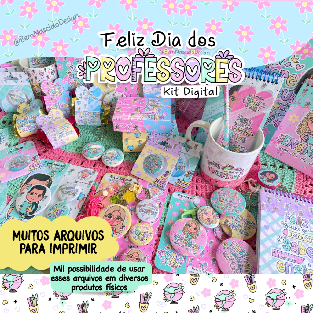 Kit Digital + Mimos - Dia dos Professores – 2023 (BN) - Imagem 1