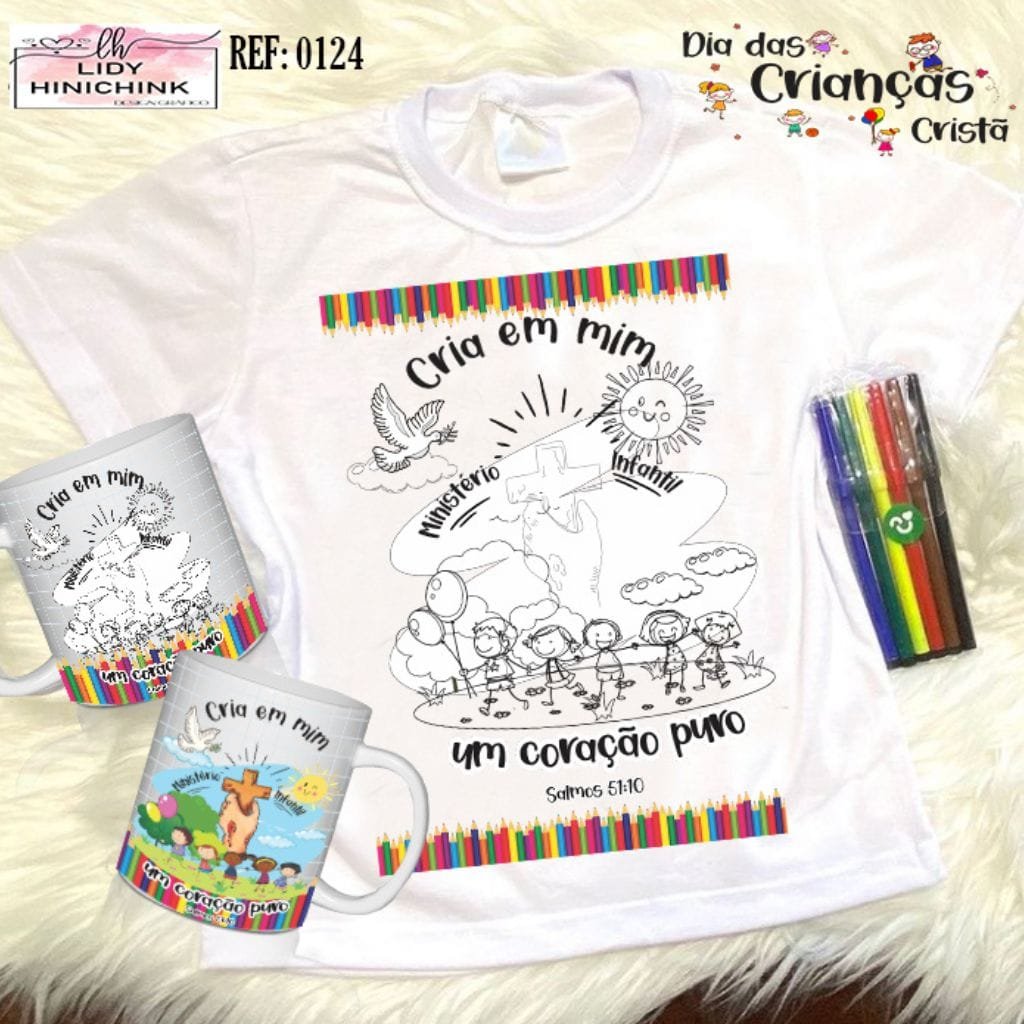 Camiseta Infantil Frases Biblica