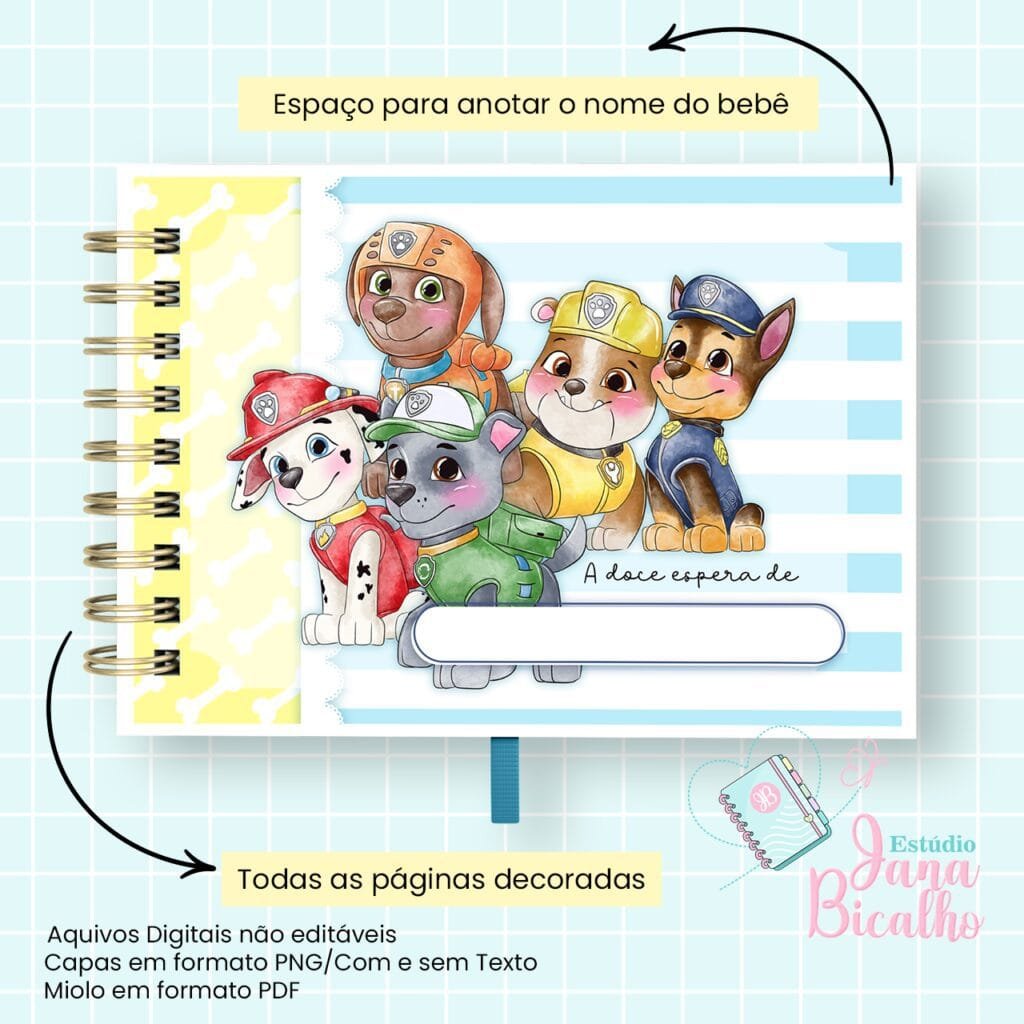 4 Kits Maternidade – Moana | Boneca | Patrulha Canina - Imagem 31