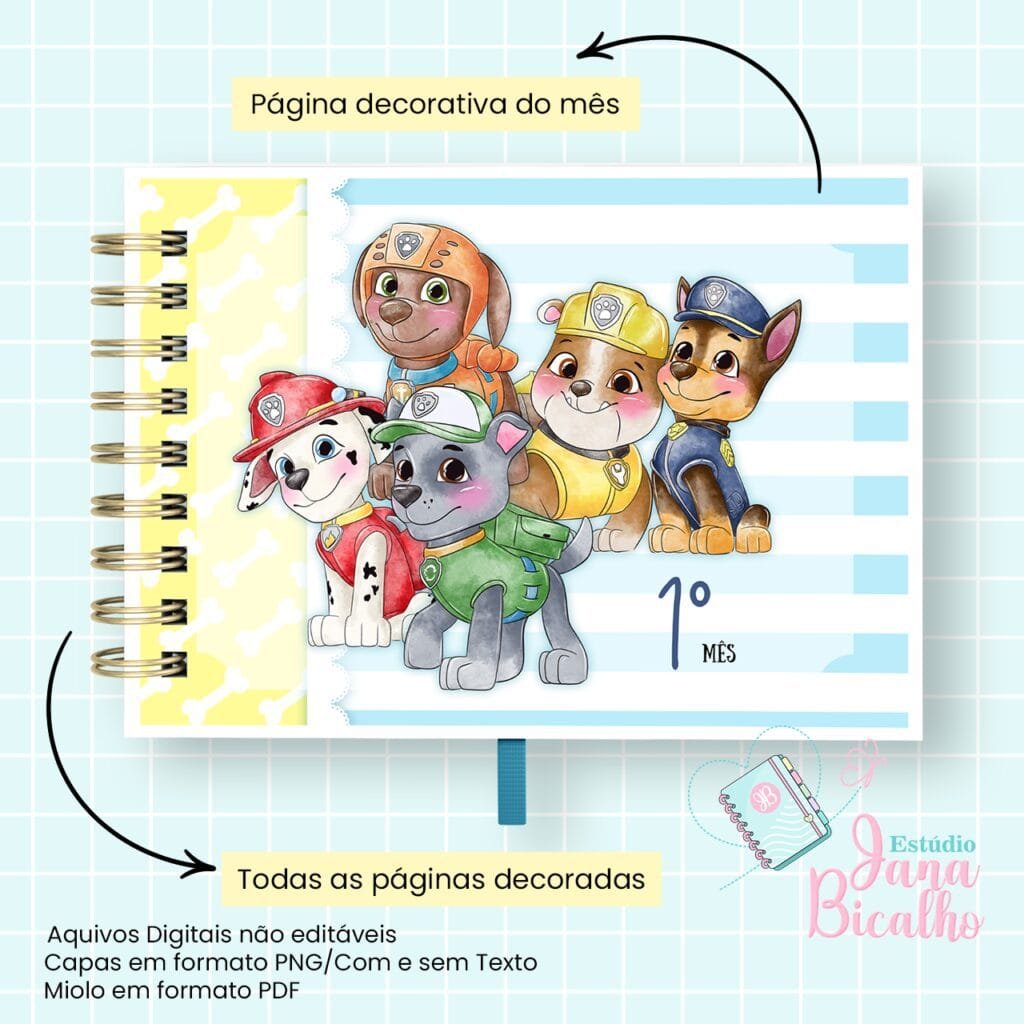 4 Kits Maternidade – Moana | Boneca | Patrulha Canina - Imagem 34