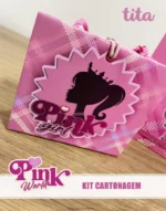 Pink World - Kit Cartonagem - Imagem 4