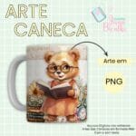 Estampas Canecas Ursinhos Vintage Professores - Imagem 3