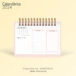 COMBO - Calendários de Mesa Lettering 2024 (Pocket | A6 | Mini | Display | Parede) - Imagem 17