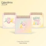 COMBO - Calendários de Mesa Lettering 2024 (Pocket | A6 | Mini | Display | Parede) - Imagem 30