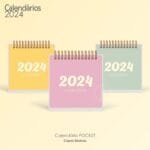 COMBO - Calendários de Mesa Lettering 2024 (Pocket | A6 | Mini | Display | Parede) - Imagem 31