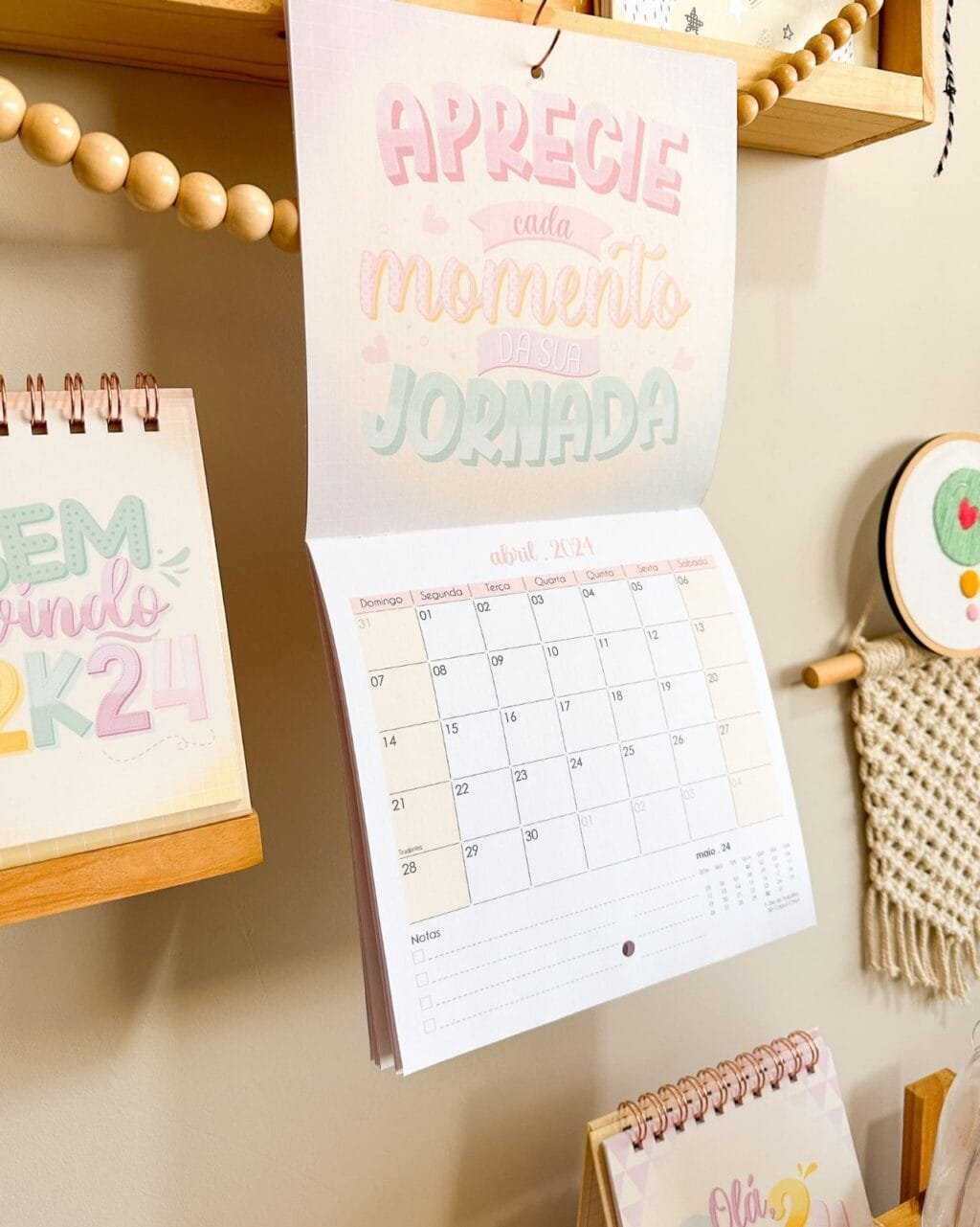 COMBO - Calendários de Mesa Lettering 2024 (Pocket | A6 | Mini | Display | Parede) - Imagem 21