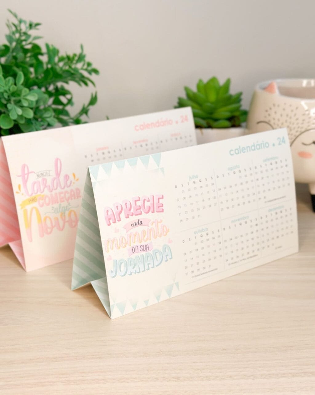 COMBO - Calendários de Mesa Lettering 2024 (Pocket | A6 | Mini | Display | Parede) - Imagem 24