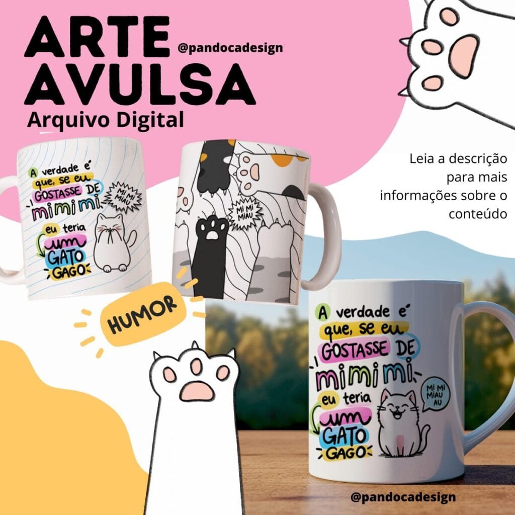 Arte Avulsa – Humor Gato - Imagem 1