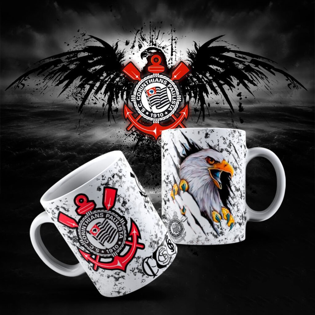 Pack Estampas Canecas Times de Futebol (Tiago) - Imagem 29