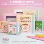 Capinha p/ Bloquinho de Notas (tipo post-it) 3 tam. - Professores (Telma Contel)