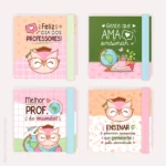 Capinha p/ Bloquinho de Notas (tipo post-it) 3 tam. - Professores (Telma Contel) - Imagem 6