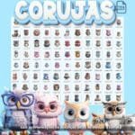 Pack Digital Corujas 3D - Imagem 2