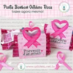 Porta Bombom Outubro Rosa (Art Ideia)