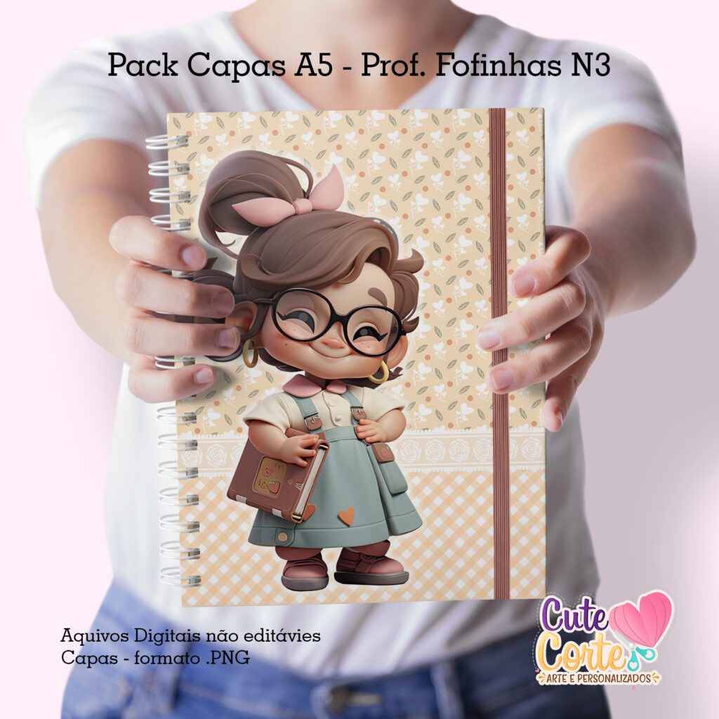 Pack Capas Professoras Fofinhas 2023 - N3 (Cute Corte) - Imagem 11
