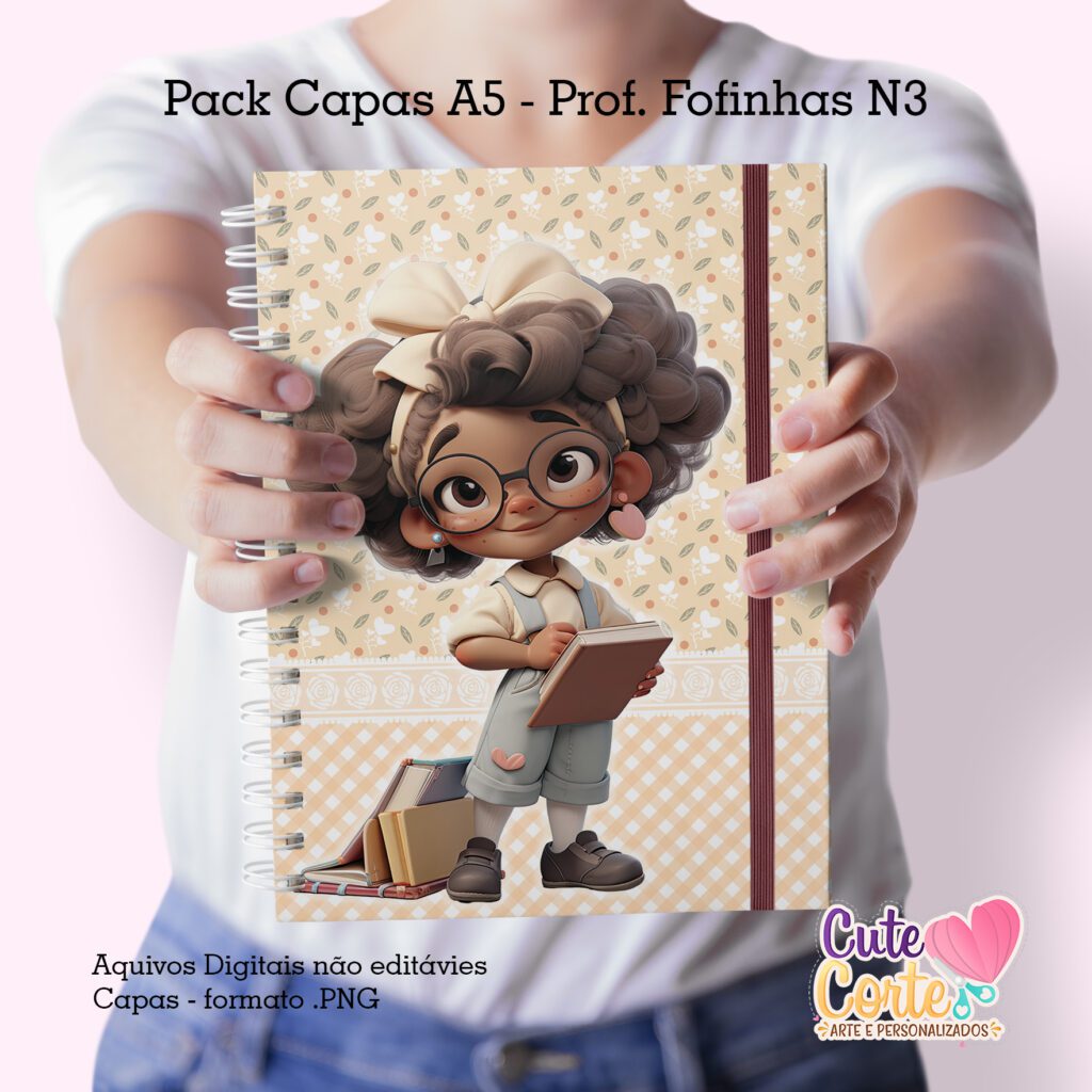 Pack Capas Professoras Fofinhas 2023 - N3 (Cute Corte) - Imagem 2
