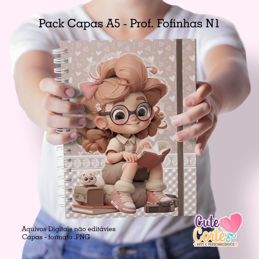 Pack Capas Professoras Fofinhas 2023 - N1 (Cute Corte) - Imagem 9