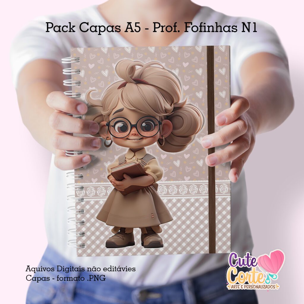 Pack Capas Professoras Fofinhas 2023 - N1 (Cute Corte) - Imagem 2