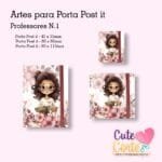 Pack Porta Post it- Professores N1 ( 15 artes – 5 modelos de cada tamanho) - Imagem 4