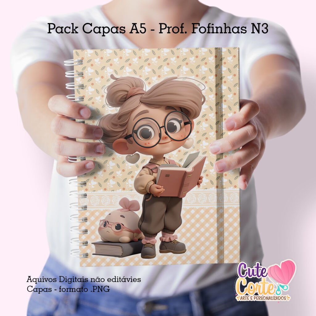 Pack Capas Professoras Fofinhas 2023 - N3 (Cute Corte) - Imagem 8