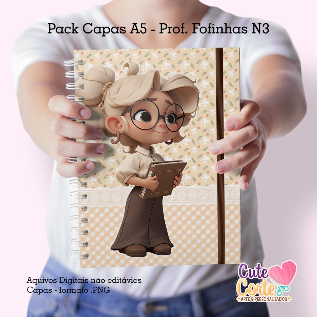 Pack Capas Professoras Fofinhas 2023 - N3 (Cute Corte) - Imagem 6