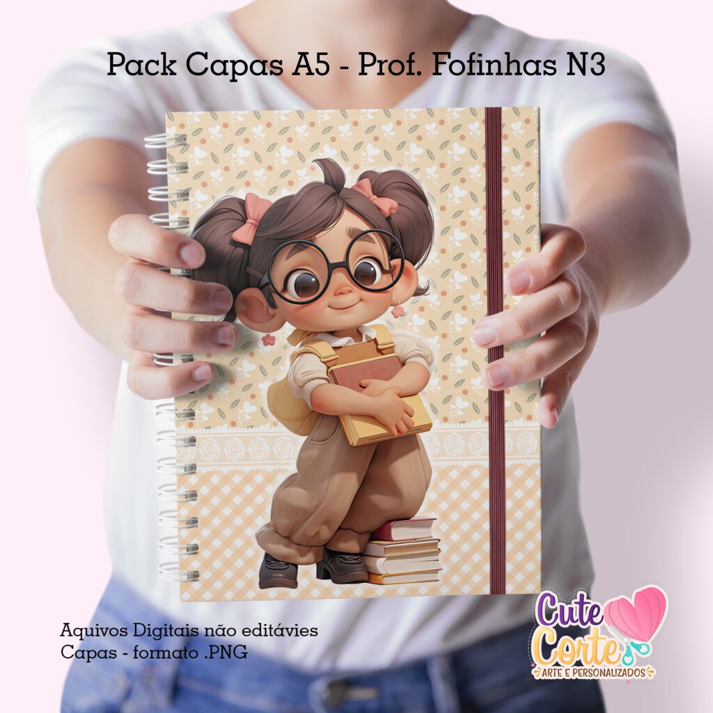 Pack Capas Professoras Fofinhas 2023 - N3 (Cute Corte) - Imagem 3