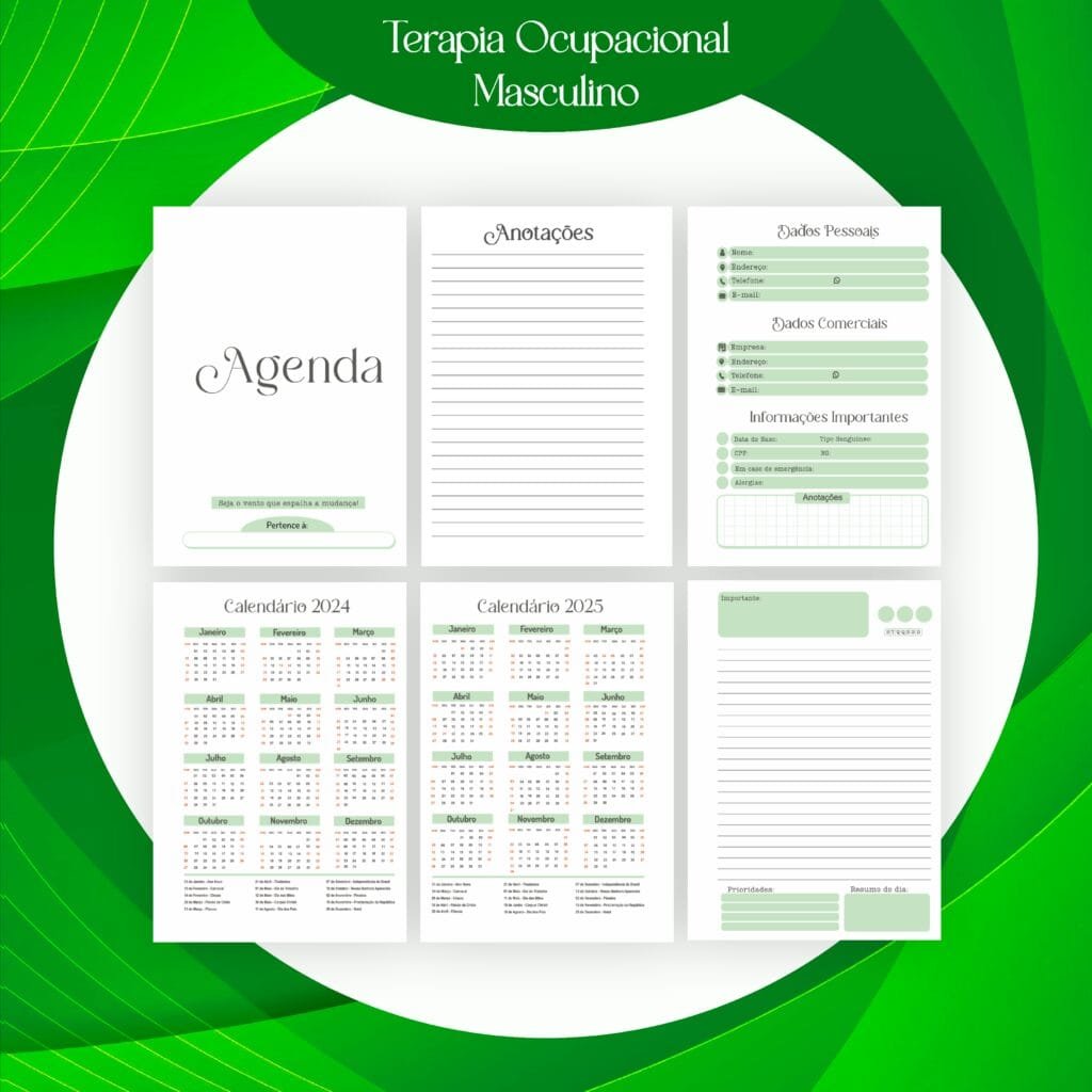 2 Combos Terapia Ocupacional Feminina | Masculina - Encadernação (Pamella) - Imagem 4