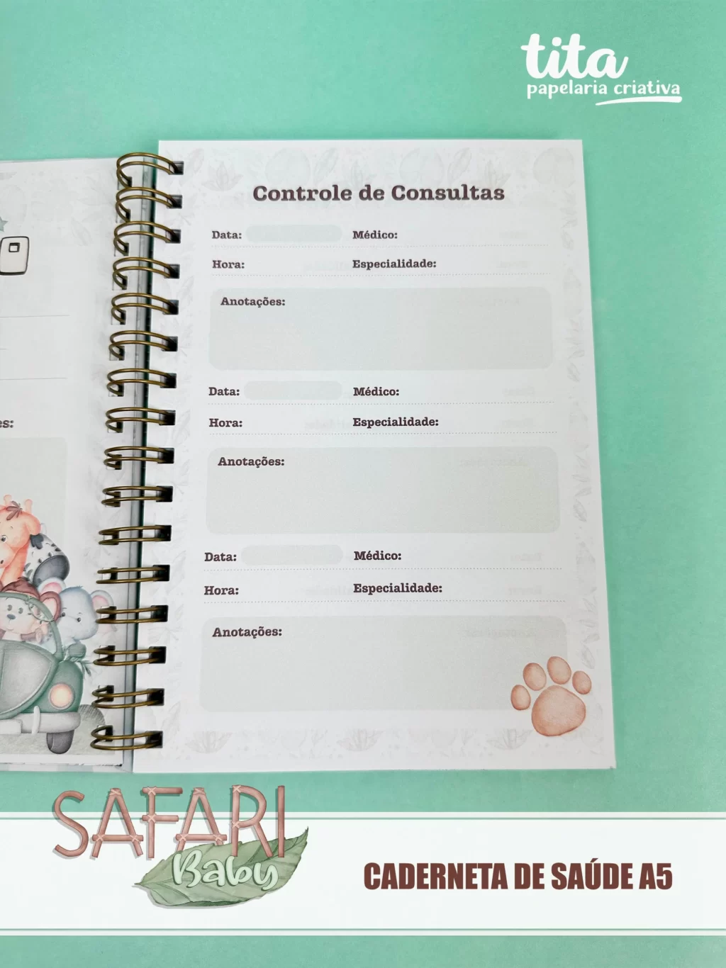 Safari & Floresta Baby - Combo Encadernação - Imagem 3