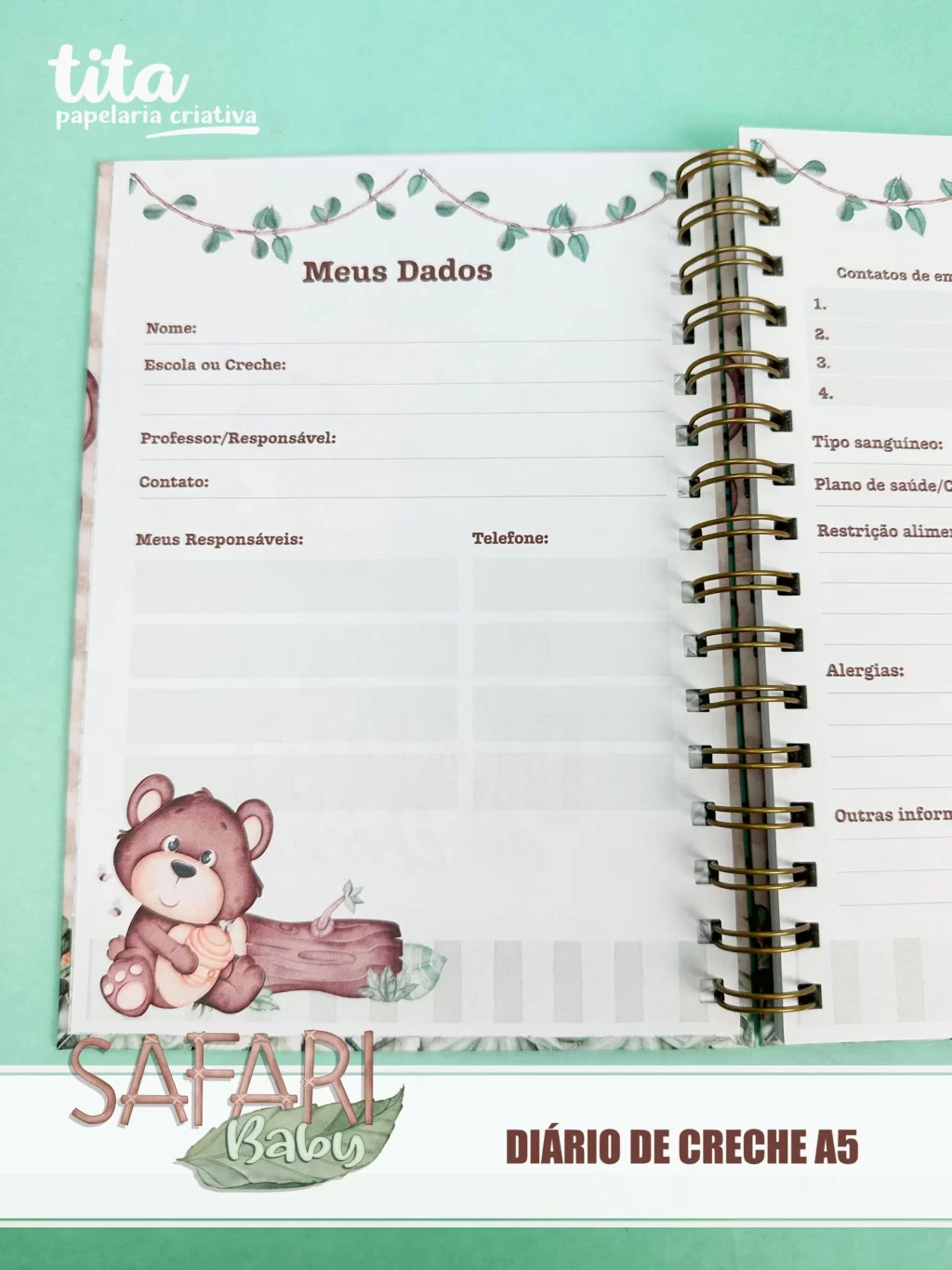 Safari & Floresta Baby - Combo Encadernação - Imagem 6